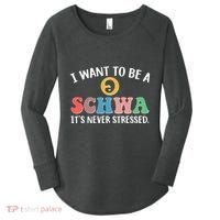 I Want To Be A Schwa Its Never Stressed Women's Perfect Tri Tunic Long Sleeve Shirt thumb 0