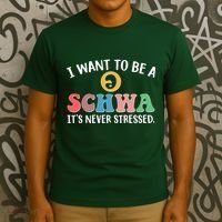 I Want To Be A Schwa Its Never Stressed T-Shirt thumb 3