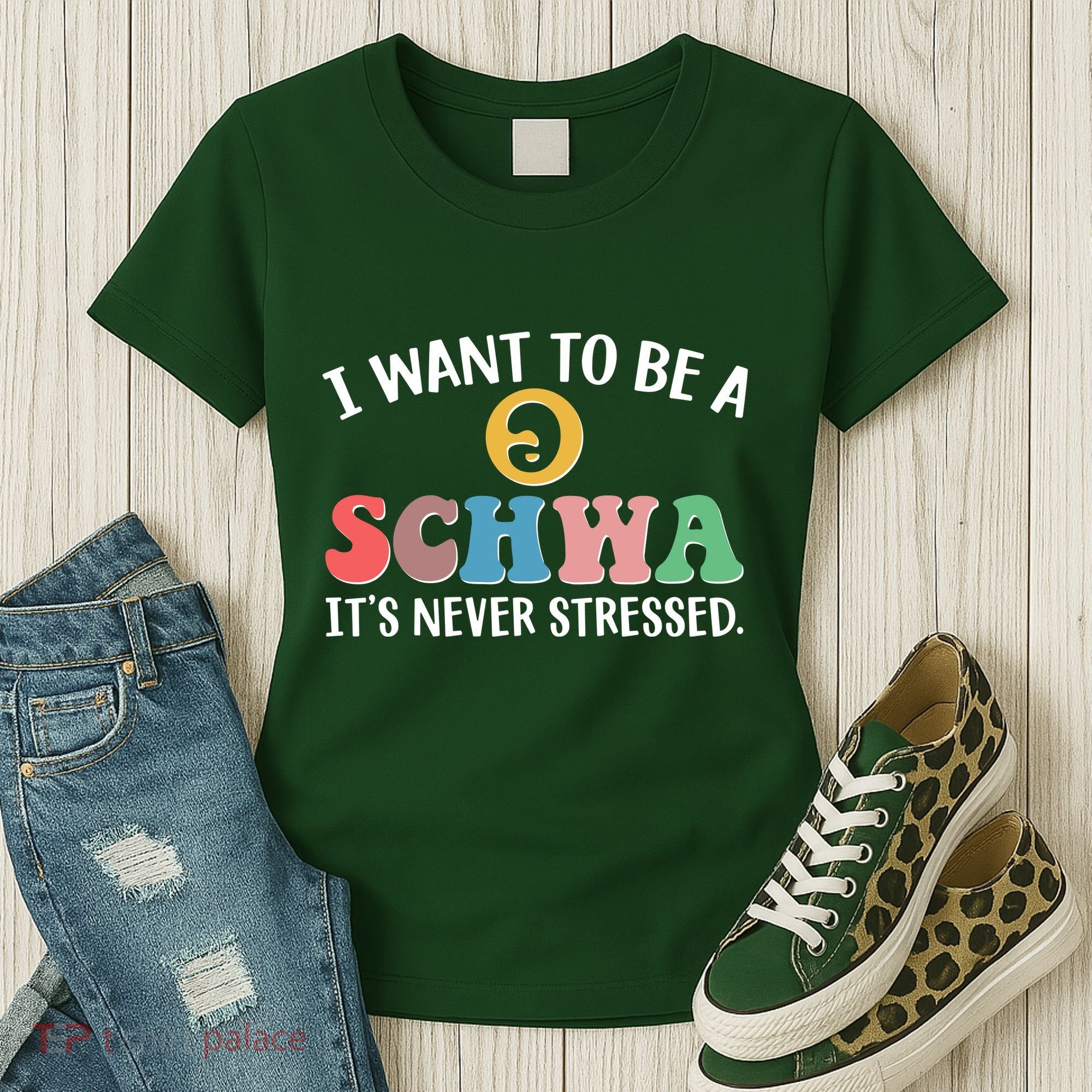 I Want To Be A Schwa Its Never Stressed Women's T-Shirt