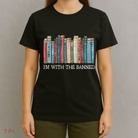 IM With The Banned Read Banned Books Bookworm Gift T-Shirt thumb 4