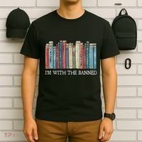 IM With The Banned Read Banned Books Bookworm Gift T-Shirt thumb 6