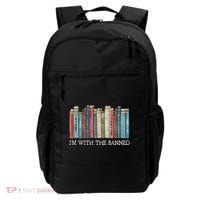 IM With The Banned Read Banned Books Bookworm Gift Backpack thumb 0