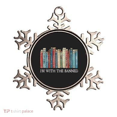 IM With The Banned Read Banned Books Bookworm Gift Ornament