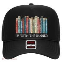IM With The Banned Read Banned Books Bookworm Gift Hat thumb 0