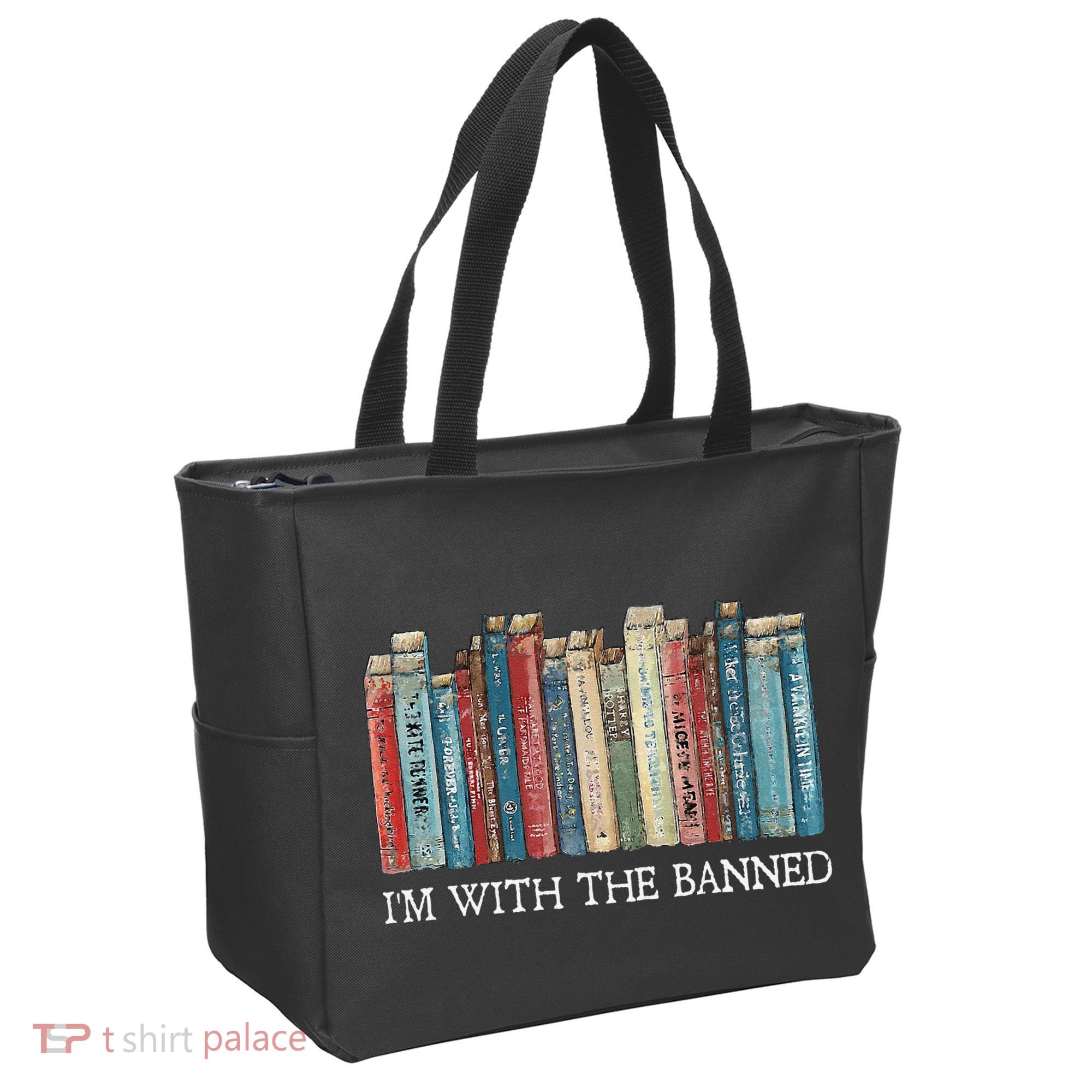 IM With The Banned Read Banned Books Bookworm Gift Tote Bag