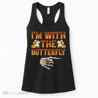Im With The Butterfly Costume Funny Halloween Couple Women's Tank Top thumb 0