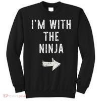 I'm With The Ninja Costume Halloween Matching Couple Sweatshirt thumb 0
