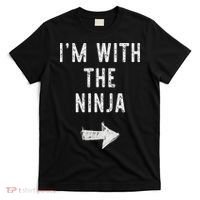 I'm With The Ninja Costume Halloween Matching Couple T-Shirt thumb 0
