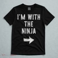 I'm With The Ninja Costume Halloween Matching Couple T-Shirt thumb 5