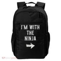 I'm With The Ninja Costume Halloween Matching Couple Backpack thumb 0