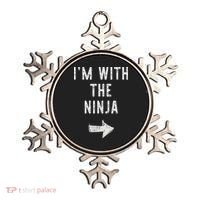 I'm With The Ninja Costume Halloween Matching Couple Ornament thumb 0