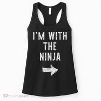 I'm With The Ninja Costume Halloween Matching Couple Women's Tank Top thumb 0