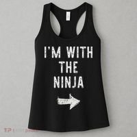 I'm With The Ninja Costume Halloween Matching Couple Women's Tank Top thumb 3