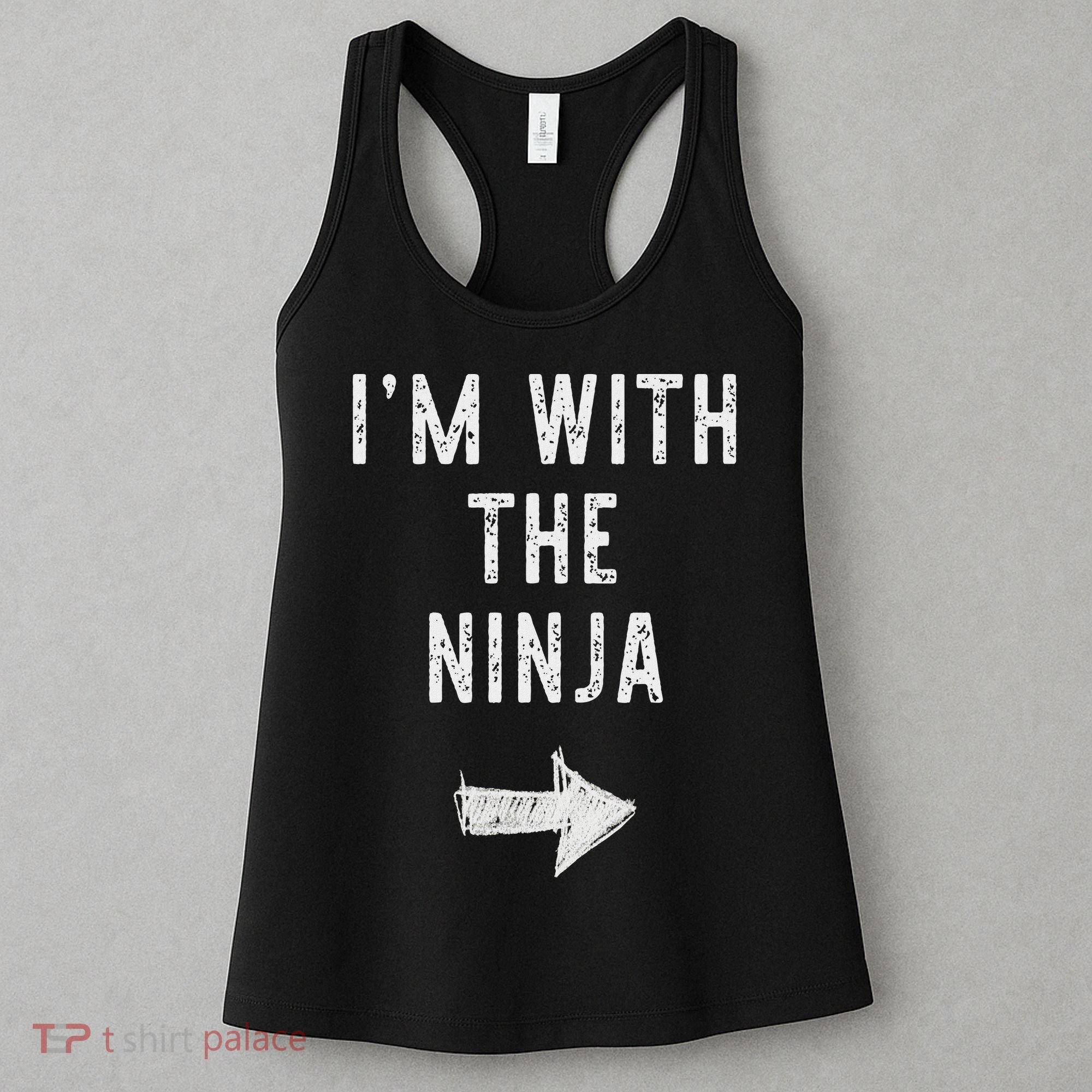 I'm With The Ninja Costume Halloween Matching Couple Women's Tank Top