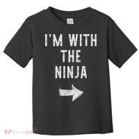 I'm With The Ninja Costume Halloween Matching Couple Toddler T-Shirt thumb 0
