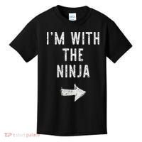 I'm With The Ninja Costume Halloween Matching Couple Kids T-Shirt thumb 0