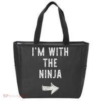 I'm With The Ninja Costume Halloween Matching Couple Tote Bag thumb 0