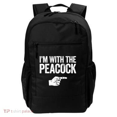 I'm With The Peacock Matching Peacock Shirts Backpack