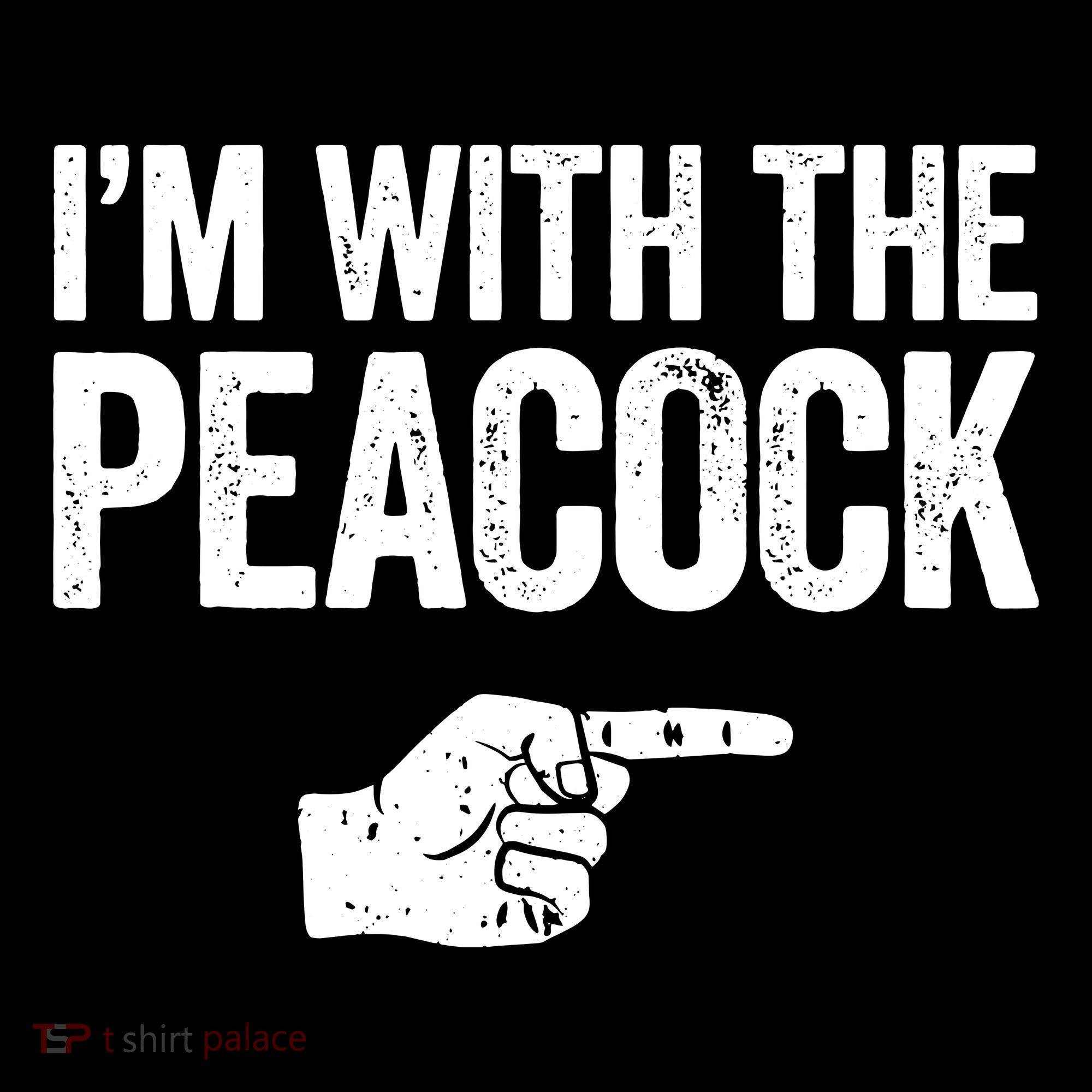 I'm With The Peacock Matching Peacock Shirts Backpack