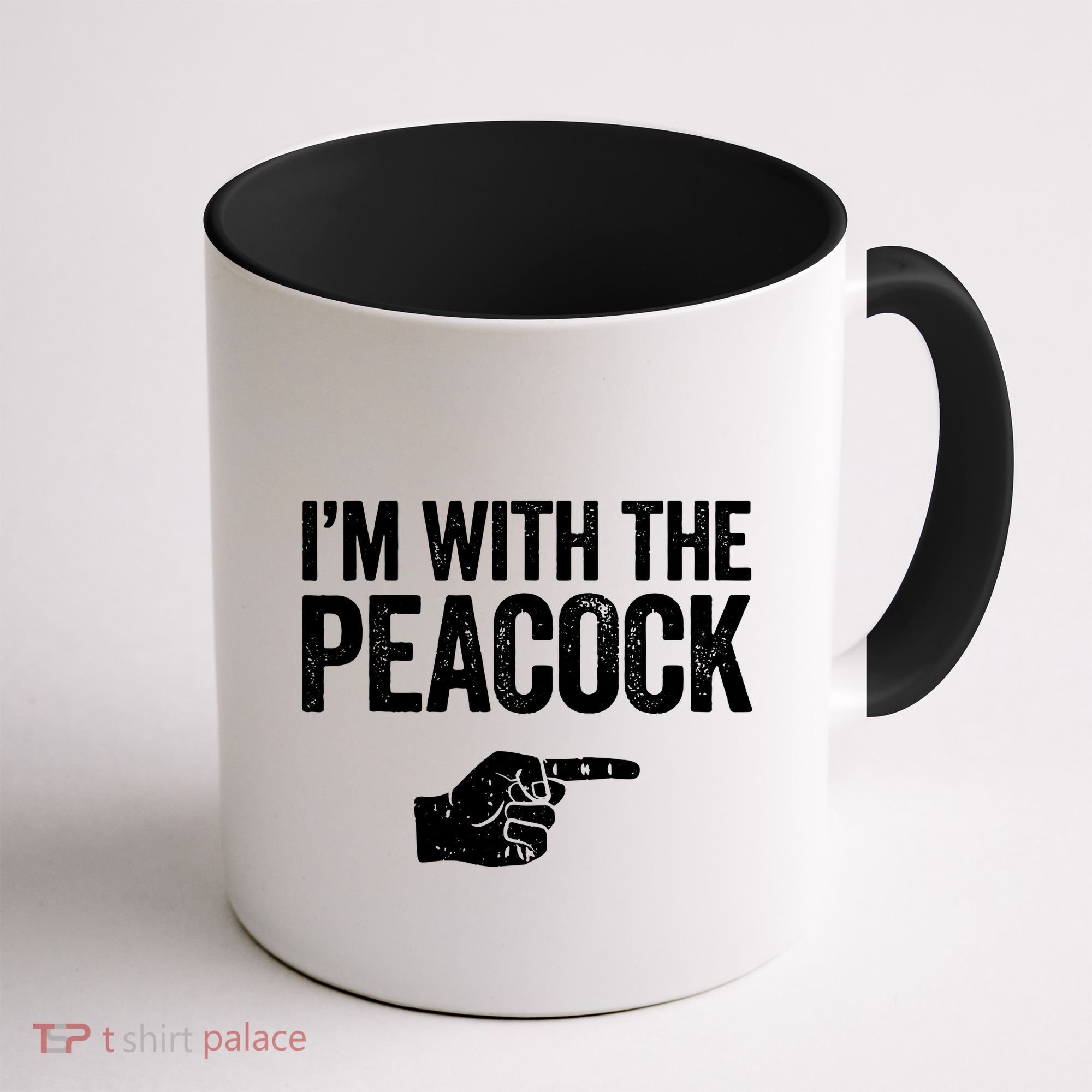 I'm With The Peacock Matching Peacock Shirts Coffee Mug