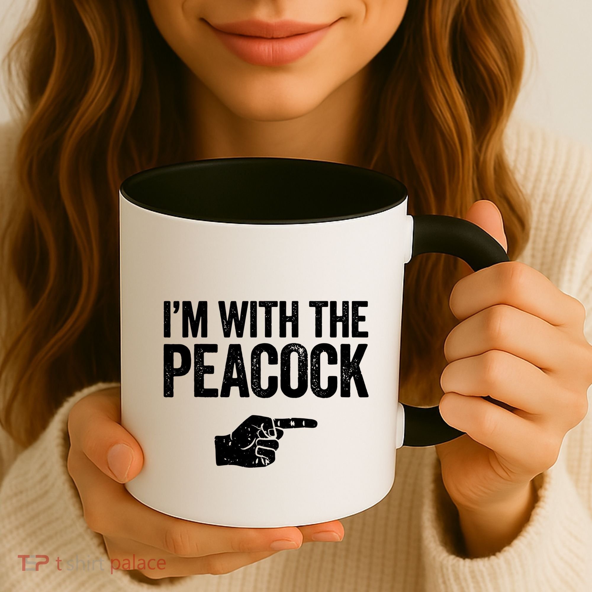 I'm With The Peacock Matching Peacock Shirts Coffee Mug
