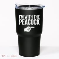 I'm With The Peacock Matching Peacock Shirts Tumbler thumb 0
