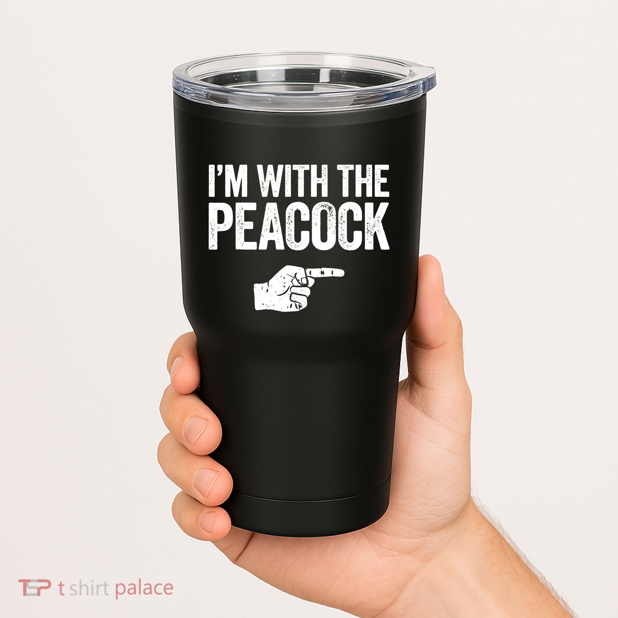 I'm With The Peacock Matching Peacock Shirts Tumbler
