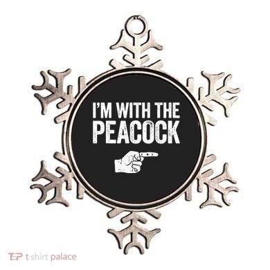 I'm With The Peacock Matching Peacock Shirts Ornament