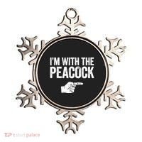 I'm With The Peacock Matching Peacock Shirts Ornament thumb 0