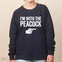 I'm With The Peacock Matching Peacock Shirts Women's Sweatshirt thumb 0