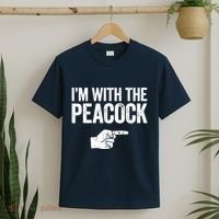 I'm With The Peacock Matching Peacock Shirts T-Shirt thumb 2