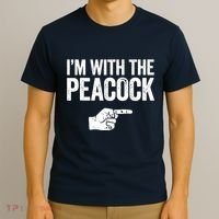 I'm With The Peacock Matching Peacock Shirts T-Shirt thumb 3