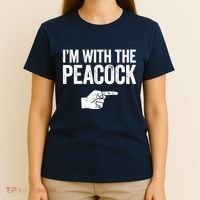 I'm With The Peacock Matching Peacock Shirts T-Shirt thumb 4