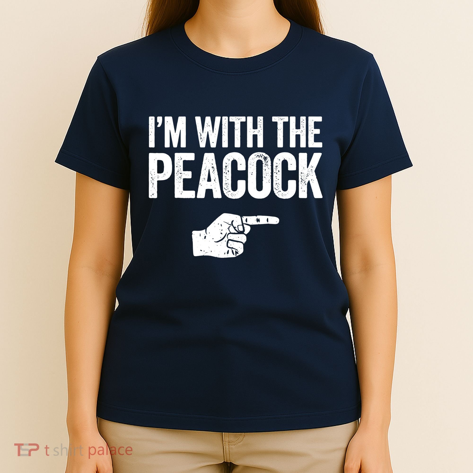 I'm With The Peacock Matching Peacock Shirts T-Shirt