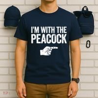 I'm With The Peacock Matching Peacock Shirts T-Shirt thumb 6