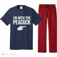 I'm With The Peacock Matching Peacock Shirts Pajama Set thumb 0