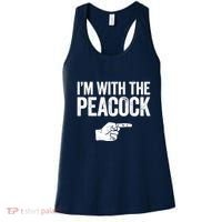 I'm With The Peacock Matching Peacock Shirts Women's Tank Top thumb 0