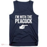 I'm With The Peacock Matching Peacock Shirts Tank Top thumb 0