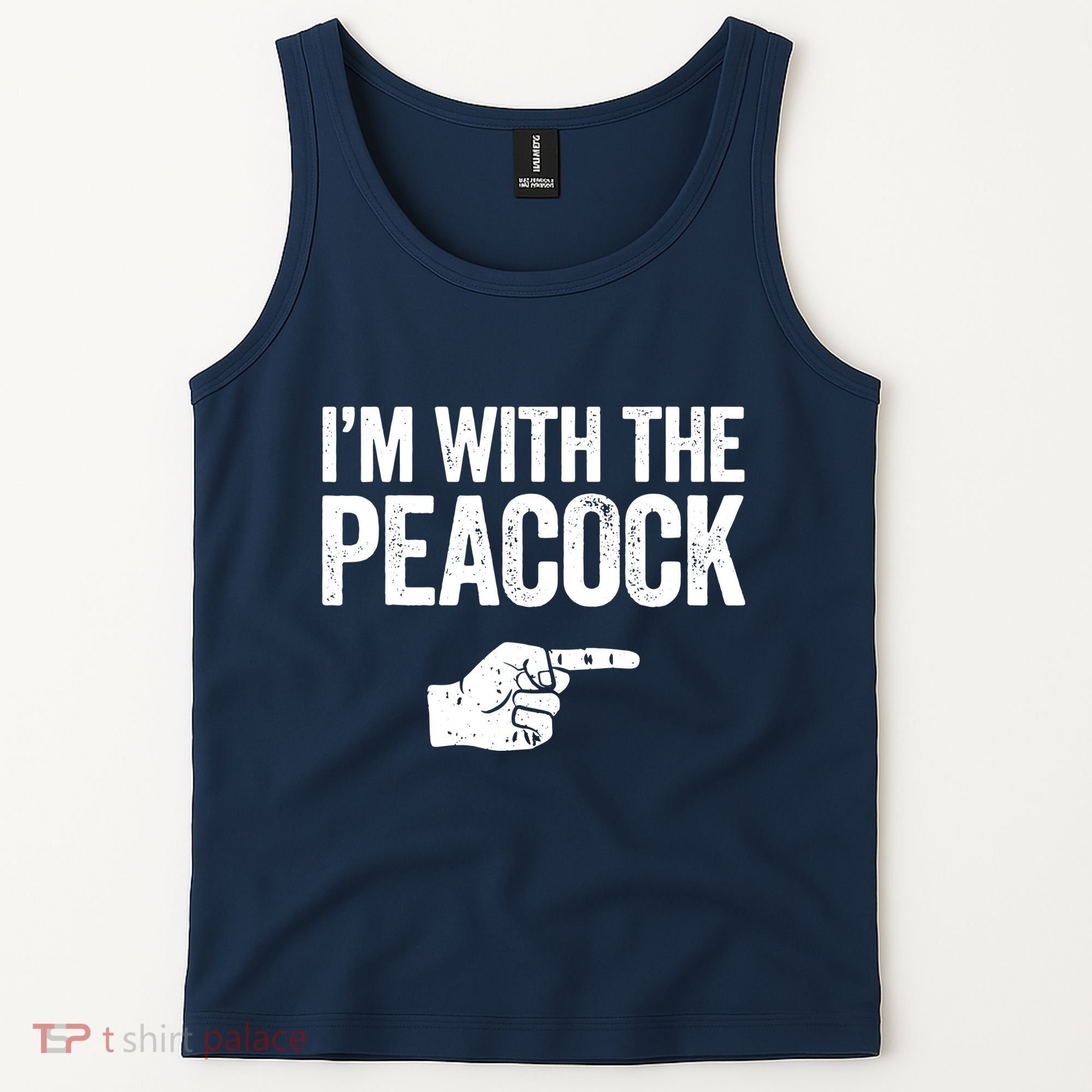 I'm With The Peacock Matching Peacock Shirts Tank Top
