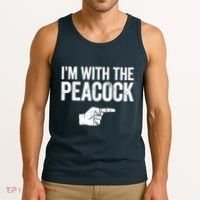I'm With The Peacock Matching Peacock Shirts Tank Top thumb 3
