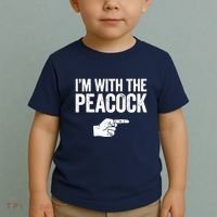 I'm With The Peacock Matching Peacock Shirts Toddler T-Shirt thumb 2