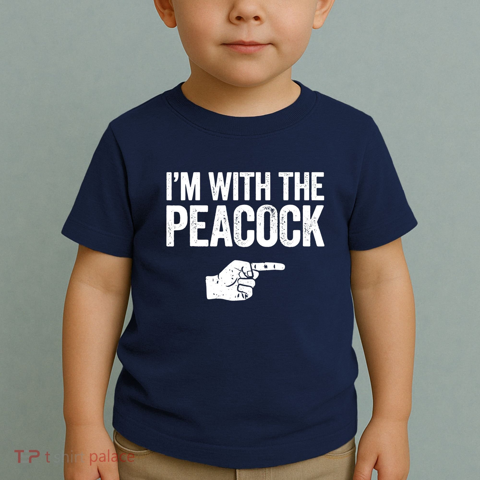 I'm With The Peacock Matching Peacock Shirts Toddler T-Shirt