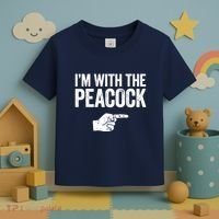 I'm With The Peacock Matching Peacock Shirts Toddler T-Shirt thumb 3