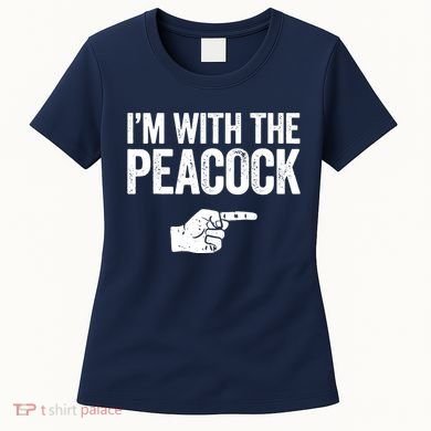 I'm With The Peacock Matching Peacock Shirts Women's T-Shirt