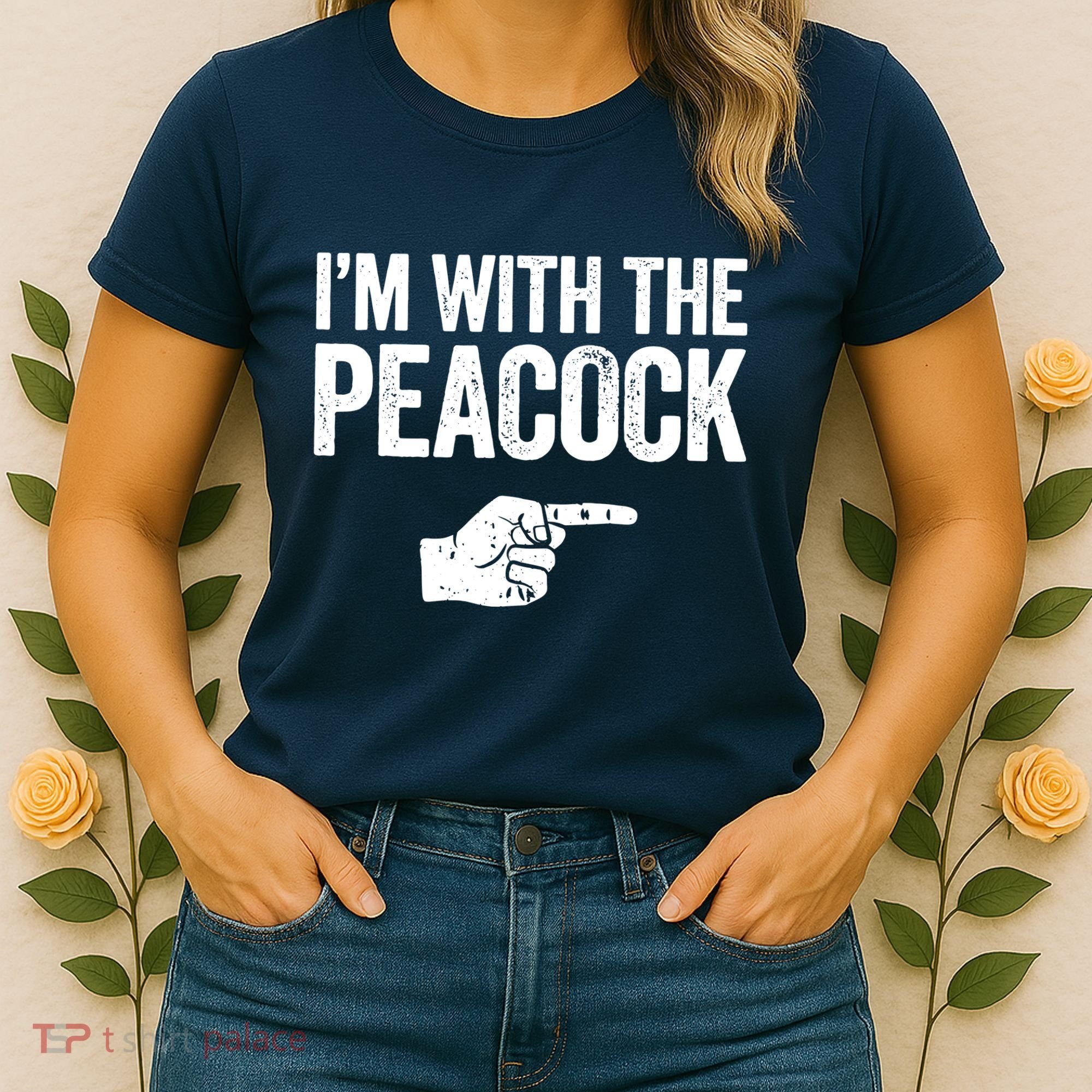 I'm With The Peacock Matching Peacock Shirts Women's T-Shirt