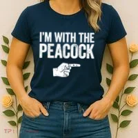 I'm With The Peacock Matching Peacock Shirts Women's T-Shirt thumb 2