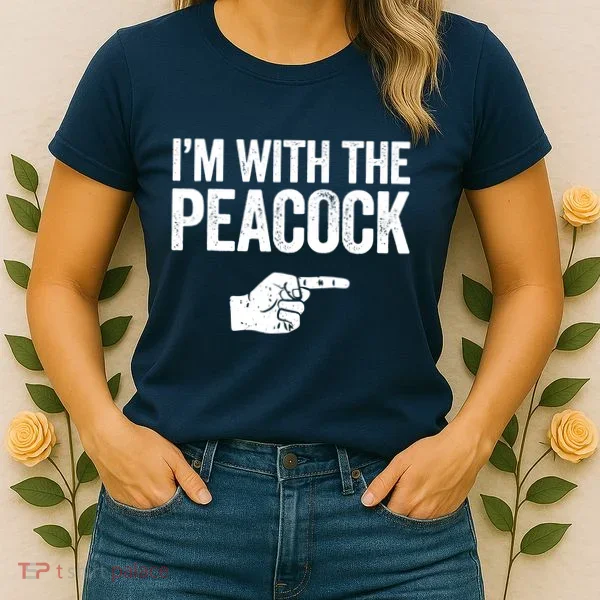 I'm With The Peacock Matching Peacock Shirts Women's T-Shirt