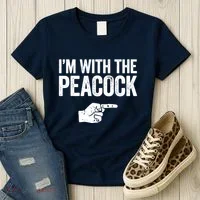 I'm With The Peacock Matching Peacock Shirts Women's T-Shirt thumb 3