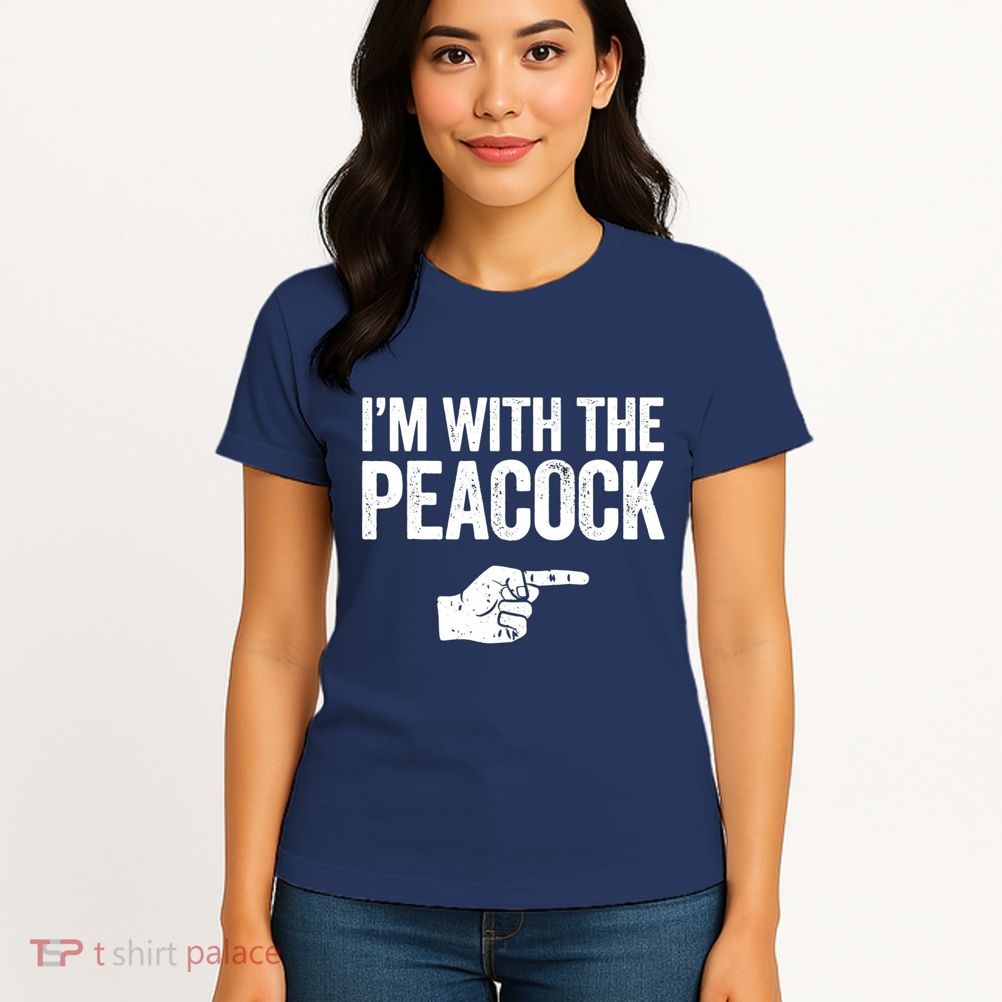 I'm With The Peacock Matching Peacock Shirts Women's T-Shirt
