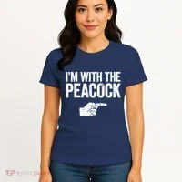I'm With The Peacock Matching Peacock Shirts Women's T-Shirt thumb 4